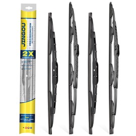 JINGOU 26''+16'' Wiper Blades, Compatible with Honda CRV 2016-2012 Premium All-Season Windshield Wiper Blades-Driver and Passenger Side,Automotive Replacement Windshield Wiper Blade (Pack Of 4)