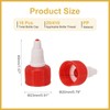 PATIKIL 20/410 Twist Bottle Caps, 18 Pcs Plastic Ribbed Edge