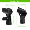 3 Pack Microphone Clip Holders, Adjustable Holder Clamp Mic Adapter