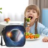 Baseball Galaxy Sun Lunch Bag Box for Kids Boys Girls