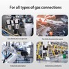 Leliafleury 5Pcs Straight Pneumatic Push to Quick Connect Fittings 8mm