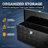 Auto Dynasty Aluminum Tool Boxes Truck Bed Organizer with Fixed