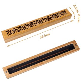 Incense Burner, Incense Plate, Incense Holder, Tea Utensils, Wooden Incense Burner, Heather, Bamboo, Non-combustible Cotton, Portable Buddhist Altar, Indoor Meditation, Dining, Indoor Reading, Buddhist Matters (Arabesque)