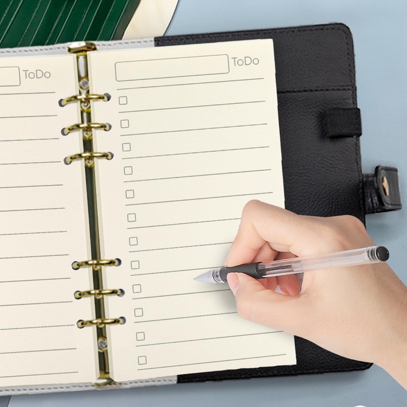 Spiral Notebook Refill, A6 6 Ring Binder Refill, Loose Leaf