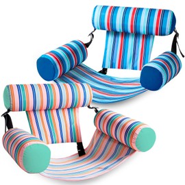 SLOOSH Inflatable Pool Floats Adult,2 Packs Floating Lounge Chairs,Blow up Pool Noodles for Adult Heavy Duty,Floating Chair for Party Summer Water Beach Lake Fun
