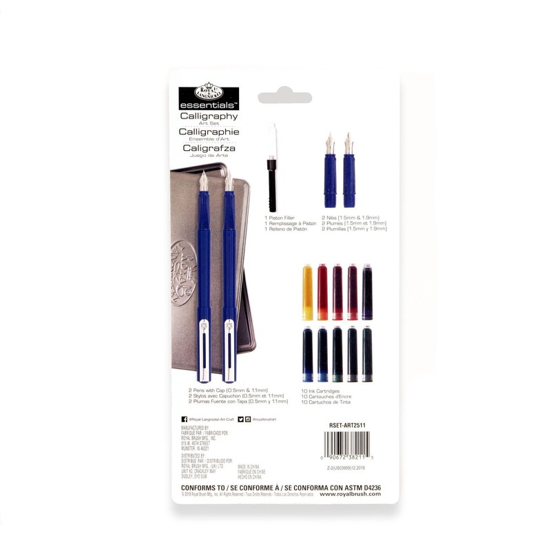 Royal & Langnickel Essentials 16 Piece Calligraphy Art Set, Various