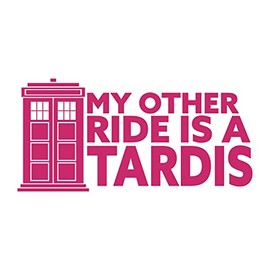 My Other Ride is a Time Machine Vinyl Decal Sticker - Inspired by a Science Fiction Time Travel TV Series