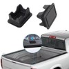 2Piece Black Stake Pocket Covers Rear Truck Pickup Bed Rail