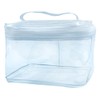 TotePrint 2PCS Clear Handle Zipper Cosmetic Bag and Versatile Travel