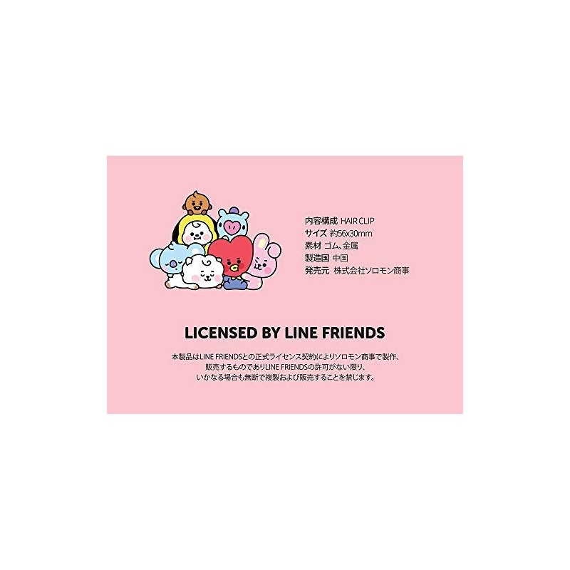 Solomon Shoji BT21 Bangs Clip, HAIR CLIP, Cute Bangs Pin,