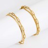 XYWstore Women's Gold Layered Bracelet, Alloy Square Snake Chain and