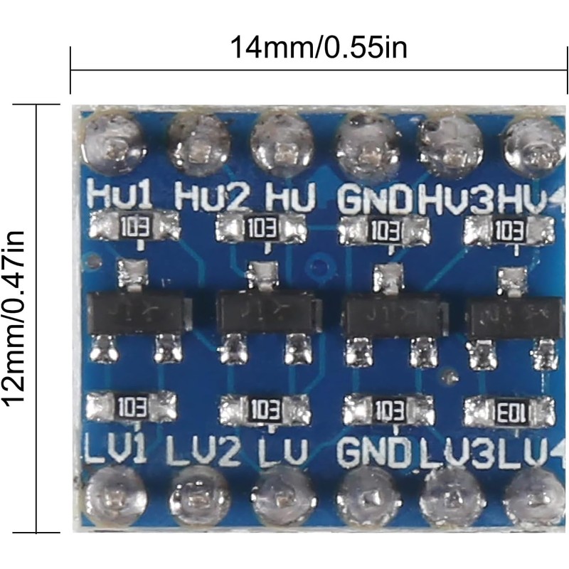 6pcs PRE-SOLDERED 4 Channels IIC I2C Logic Level Converter Bi-Directional