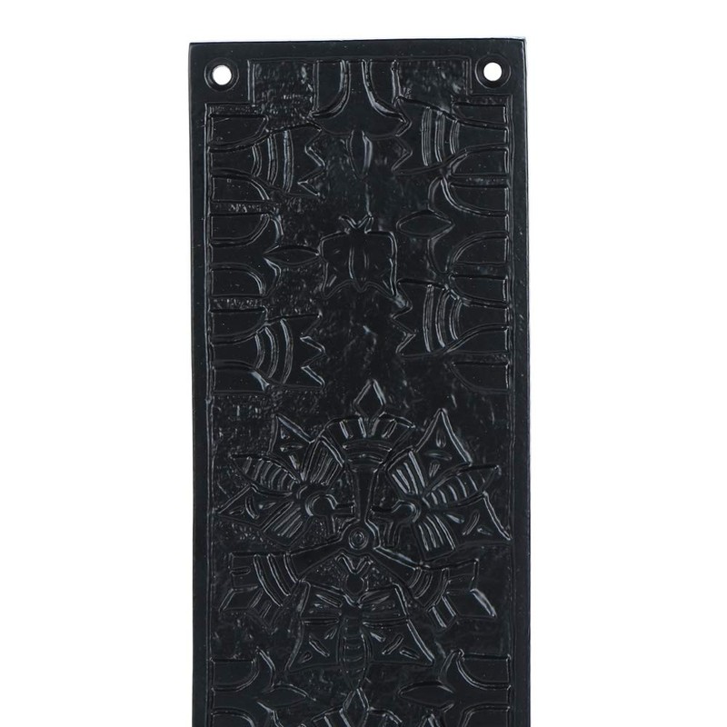 A29 Push Plate with Black Powder Coat Finish Heavy Duty