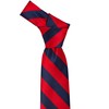 tiemart Striped Tie (Red and Navy)