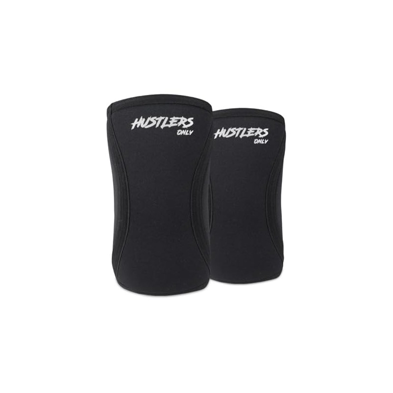 Hustlers Only Elbow Sleeves Weightlifting 5mm Neoprene Compression Elbow Support