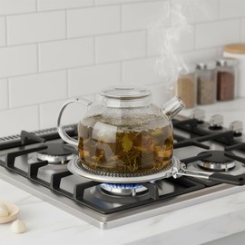 BNYD Heat Diffuser Plate for Gas & Electric Stove – Simmer Ring & Flame Reducer for Even Heat Distribution, Scorch Prevention & Slow Cooking