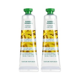 Nature Republic Hand Cream Sunset Verbena Large Hand Cream 100ml 2pcs / 네이처리퍼블릭 핸드크림 선셋버베나 대용량 핸드크림 100ml 2개
