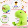 Birthday Dinosaur Plush Stuffed Animal - 12" Green Plush Toy