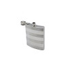 Frascos de licor de calidad superior, Modern Stripe Silver, 236.58ml