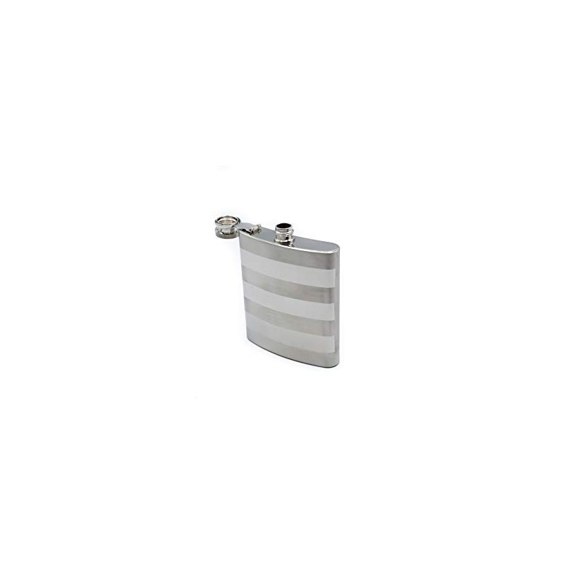Frascos de licor de calidad superior, Modern Stripe Silver, 236.58ml
