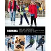 Rolimaka 4 Pcs Boys Sweatpants Soft Fleece Lined Open Bottom