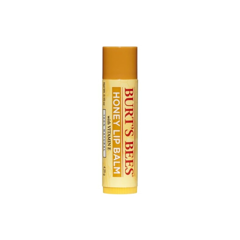 Burt's Bees Bálsamo labial, miel, 0.15 onzas, caja de ampollas