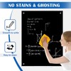QUEENLINK Black Dry Erase Board, 36" x 24" Magnetic Glass