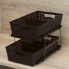 Simple Houseware 2 Tier Bathroom Organizer Tray Pull-Out Sliding Drawer/Under-Sink