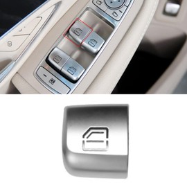 TTCR-II Window Switch Button Cover Compatible with W205, 1Pc Window Lifting Button for C Class 2015-2021 GLC 2016-2022, GLC W253 Window Control Power Push Cover-Front Left