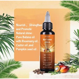 All-in-One Beauty Liquid Batana Oil, Pure and Unrefined Honduran Oil with Rosemary , Castor & Pumpkin Seeds Oil For Scalp and Hair Health