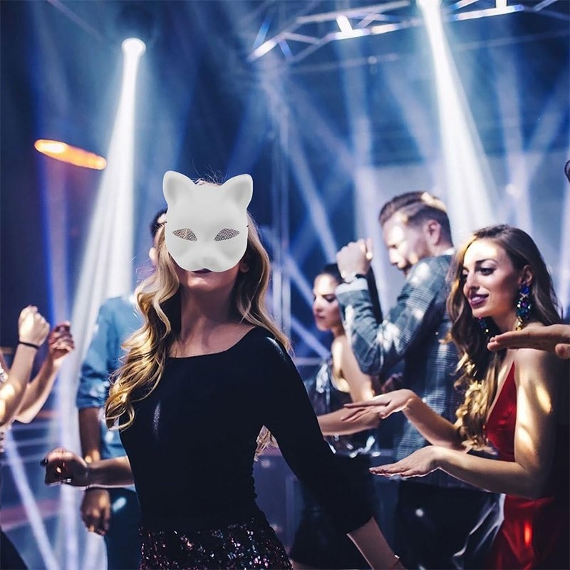 Ciieeo Therian Stuff DIY Masquerade Masquerade Abs White Pack of