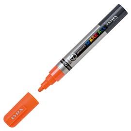 LYRA Graduate Mark All Paint Marker, 2mm Medium Tip, Neon Orange