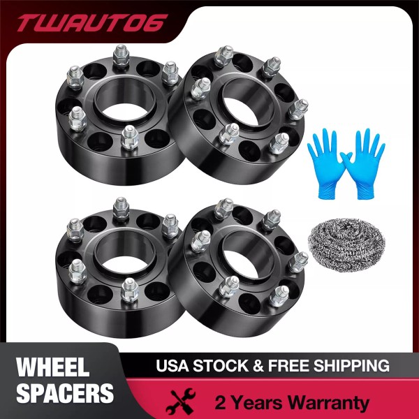 twauto6 4PCS 2 inch 6x5.5 Hubcentric Wheel Spacers For Chevy