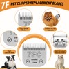 HELISAN Dog Grooming Clipper Replacement Blades, 7FC 3.2mm Pet Clipper