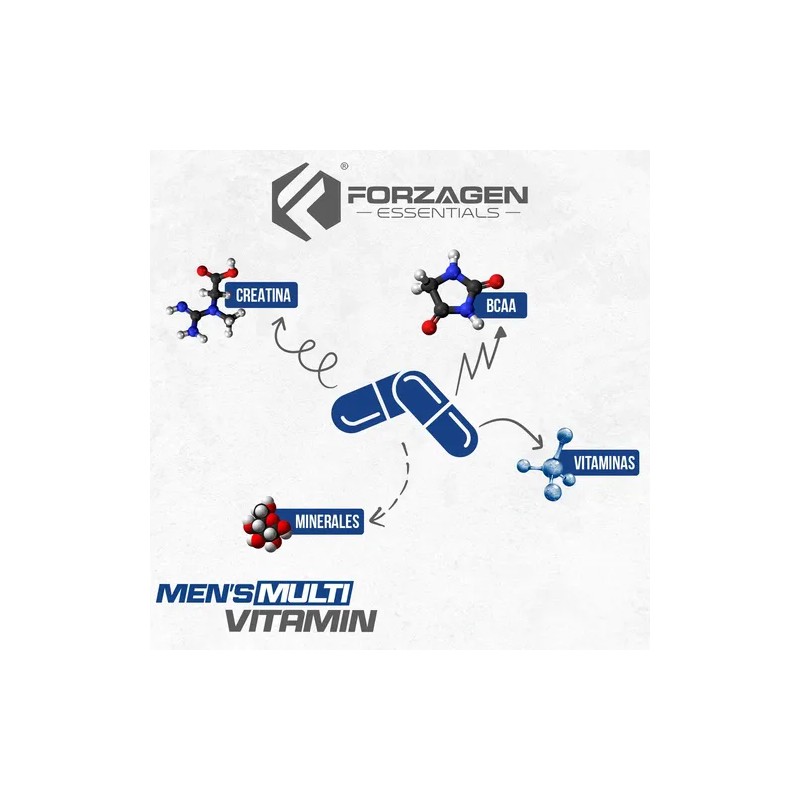Forzagen Essentials Multivitamínico para Hombres Mens Multivitamin 60 Tabs