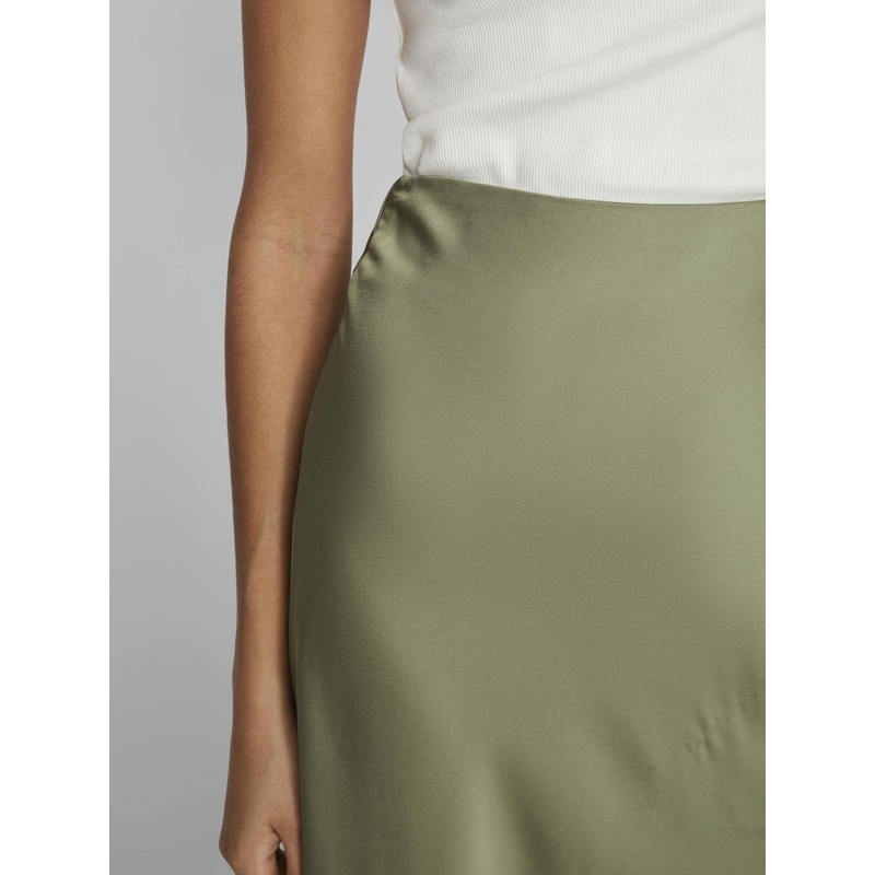 Vila Female Maxi Skirt High Waist, Oil Green