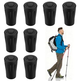 Nordic Walking Stöcke Gummipuffer, Nordic Walking Pads Gummipuffer für Wanderstöcke Trekkingstöcke Walkingstöcke Asphalt Kies Berge Wandern Gummistopper Aufsätze