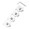 4pcs Solar Panel End Clamp Lightweight Weather Resistant Steel Solar