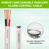 MOOKEERF 18/4 Alarm Wire Shielded Wire 100FT 18 AWG 4