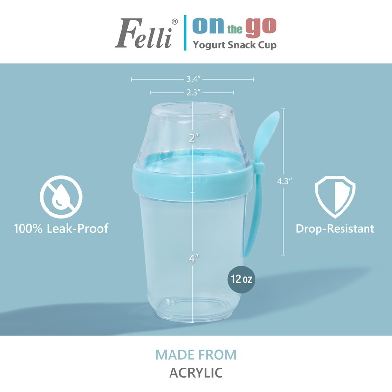 Felli On the Go Yogurt Parfait Snack Cup 12 oz