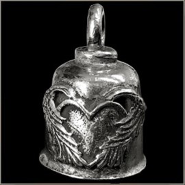 GREMLIN BELL ANGEL WING HEART GREMLIN BIKER BELL KIT FOR HARLEY MOTORCYCLE
