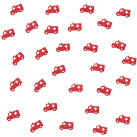 120 Ambulance Confetti, Red Glitter Nurse Graduation Paper Confetti for Class of 2025 Party, Medical Rn Cut Out for Nurse Birthday/Nursing School Graduation Party Table Decoration