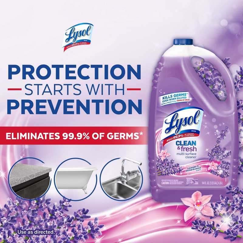 Lysol Multi-Surface Cleaner, Sanitizing and Disinfecting Pour, to Clean and