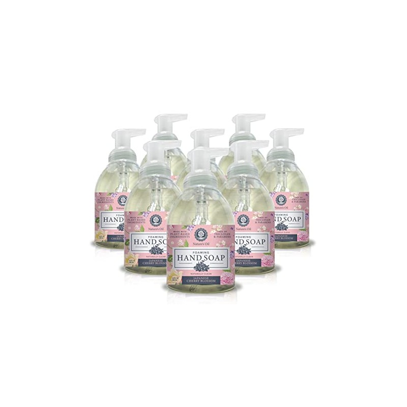 Nature's Oil Foaming Hand Soap, Japanese Cherry Blossom, 10 Fluid