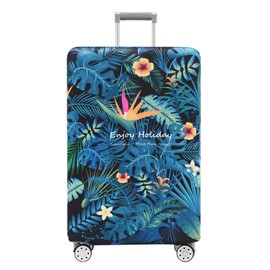 Travelkin Luggage Covers For Suitcase Tsa Approved,Suitcase Cover Protector Fit 18-32 Inch Luggage, Paradise, S(18-21inch suitcase)