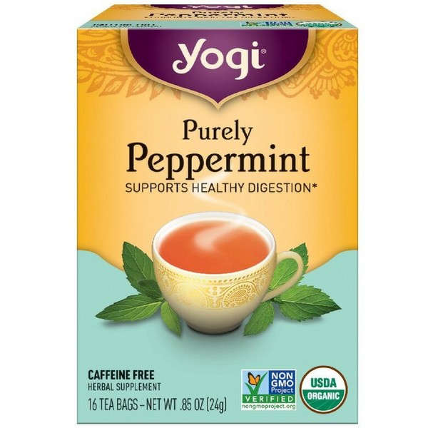 Yogi Herbal Tea Bags, Purely Peppermint 16 ea