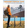 Phone Tripod, 86" Tall Tripod for iPhone with Flexible Gooseneck