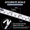 2 Pack Self-Adhesive Measuring Tape, 78 Inch/200cm Steel Peel &