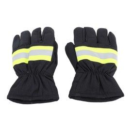 Firefighter Gloves Flame Resistant Soft Comfortable 27cm Length Safety Working Extrication Rescue Gloves for Carpentry Welding Barbecue