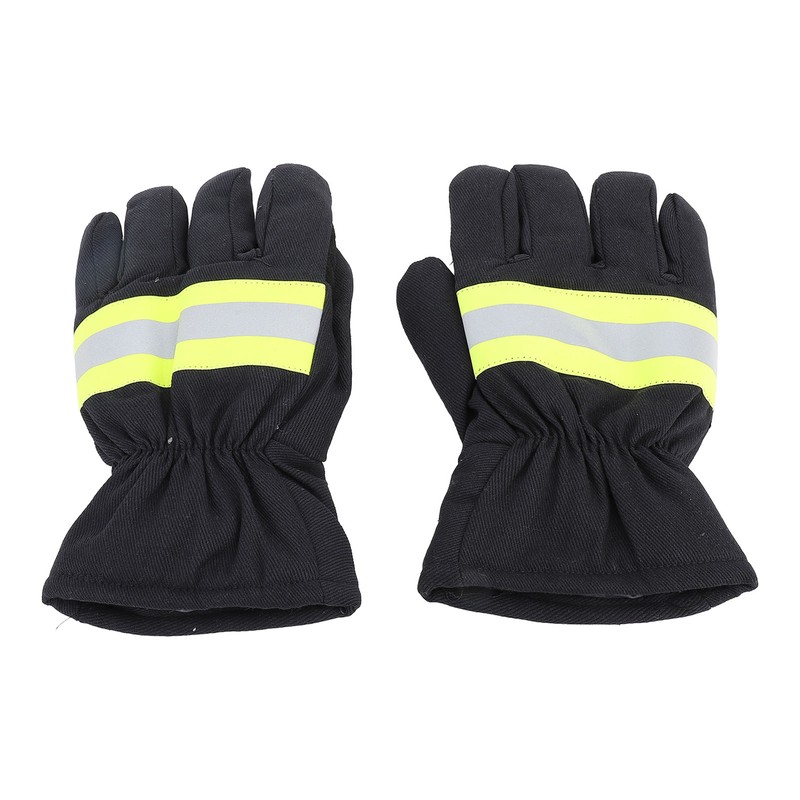 Firefighter Gloves Flame Resistant Soft Comfortable 27cm Length Safety Working